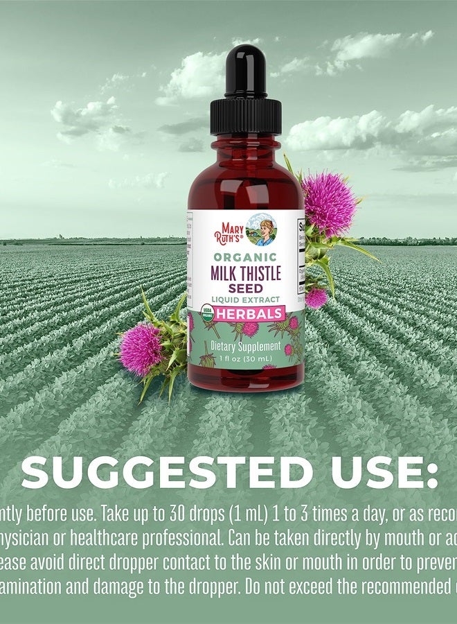 MaryRuth's Organic Milk Thistle Seed Liquid Extract, 1 fl oz - Image 5