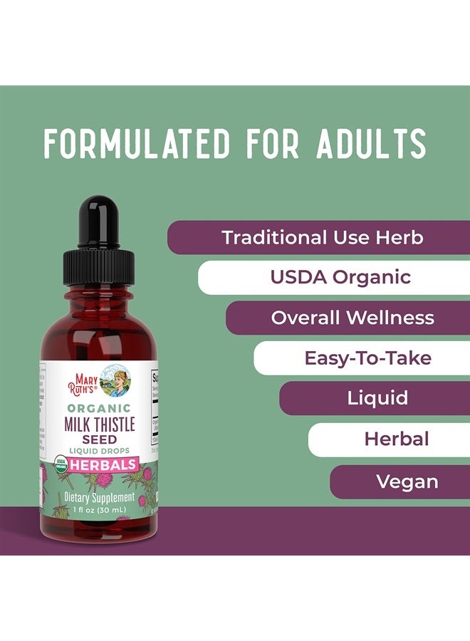 MaryRuth's Organic Milk Thistle Seed Liquid Extract, 1 fl oz - Image 3