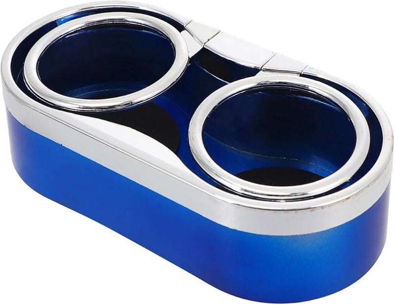 Double Drink Holder Blue Car Cup Organizer Multi Function Vehicle Beverage Holder - Image 1