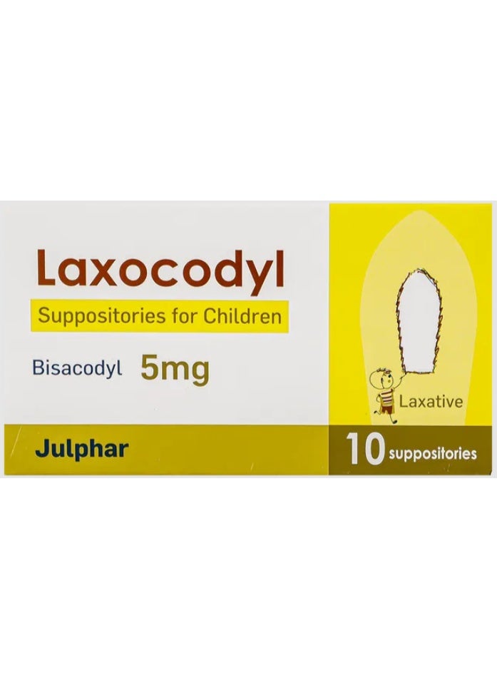 Julphar Laxocodyl Suppositories for Children 5 MG - Image 1