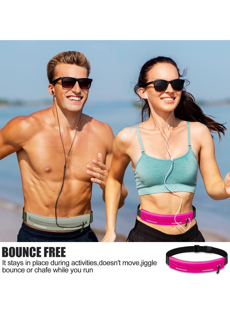 SYOSI Running Waist Pack, Running Belt, Water Resistant Waist Belt, Exercise Runner Belt, Flip Running Belt for Men Women, Adjustable Pack, for Travelling, Fitness, Hiking, Cycling - Image 5