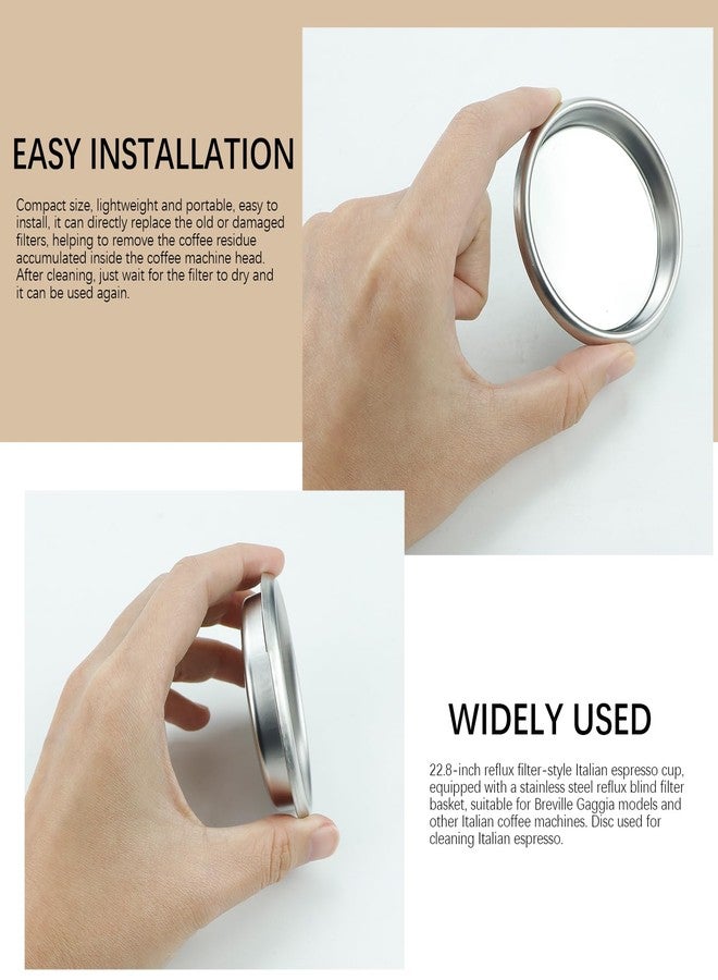 DOERDO DD 58mm Stainless Steel Backflush Insert, Metal Blind Filter Basket Premium Coffee Machine Cleaning Disc for Easy Backflushing Maintenance - Image 3