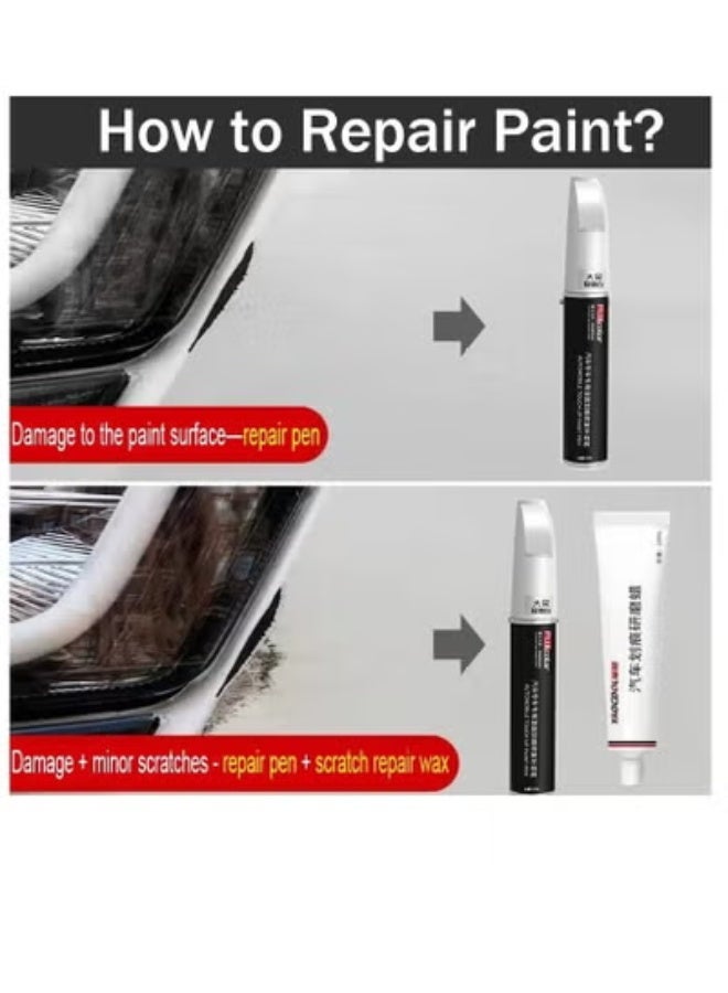 فوجي قلم إصلاح طلاء السيارة لملحقات إصلاح الخدوش باللون الأبيض - Image 4