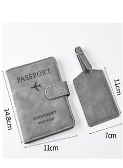 Generic 1 Piece Passport Holder Wallet Protector, PU Leather Magnetic Buckle Passport Bag PFID Anti-Magnetic Multi-Card Passport Book Multi-Function Passport Bag, Suitable for Men and Women Travel Accessories (Blue)  - Image 4