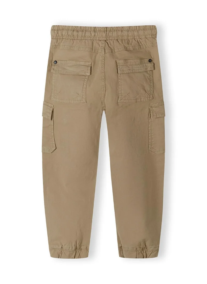 MINOTI Kids Boys Cargo Trousers with Pockets and Elastic Cuffs