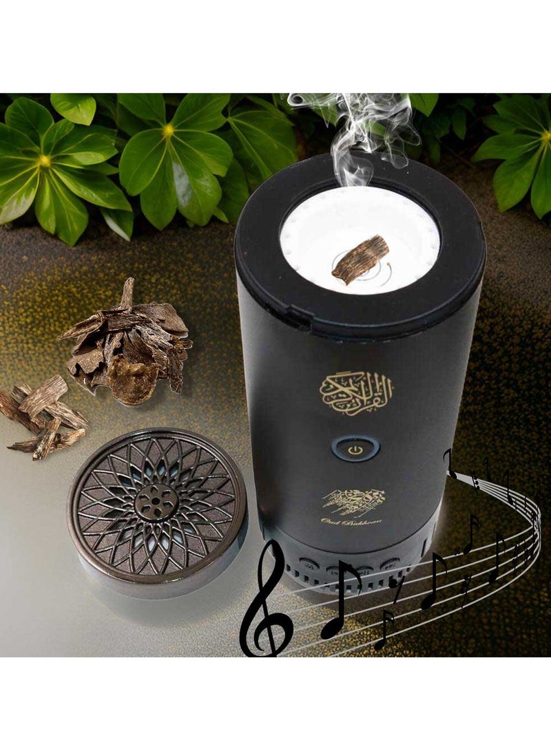 عود بخوان مبخرة عود بخور قابلة لإعادة الشحن مع جهاز تحكم عن بعد لمكبر صوت القرآن الكريم بالكامل - Image 4