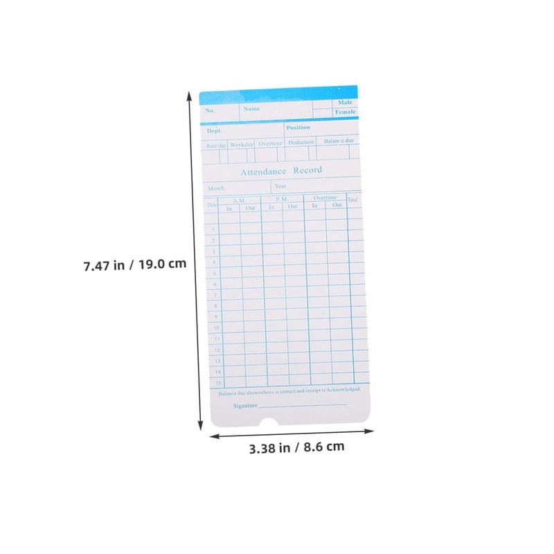 Alipis 285 Pieces Dual Sided Timecards For Employees With High Precision Printed Cards Accurate Clock In Attendance Compatible With Multiple Clocks - Image 3
