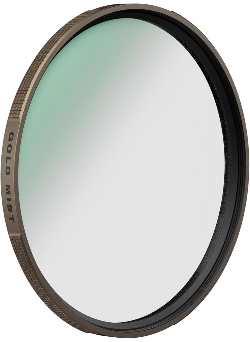 PolarPro 135 Series Gold Mist 82mm McKinnon Edition Filter – 1/4 Diffusion Strength, 90% Light Transmission, Premium German Chroma Glass, Weather-Sealed Aluminum Frame, Kodak Gold Film Aesthetic, For Portraits & Video - Image 1