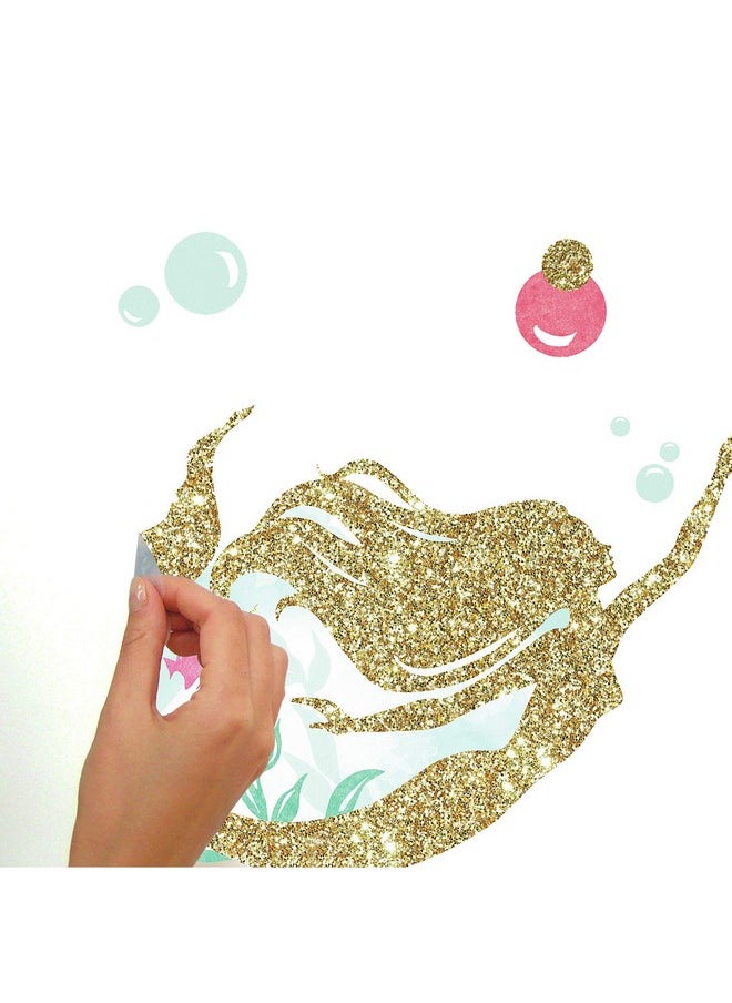 RoomMates Rmk3562Scs Mermaid Peel And Stick Wall Decals With Glitter  - Image 5
