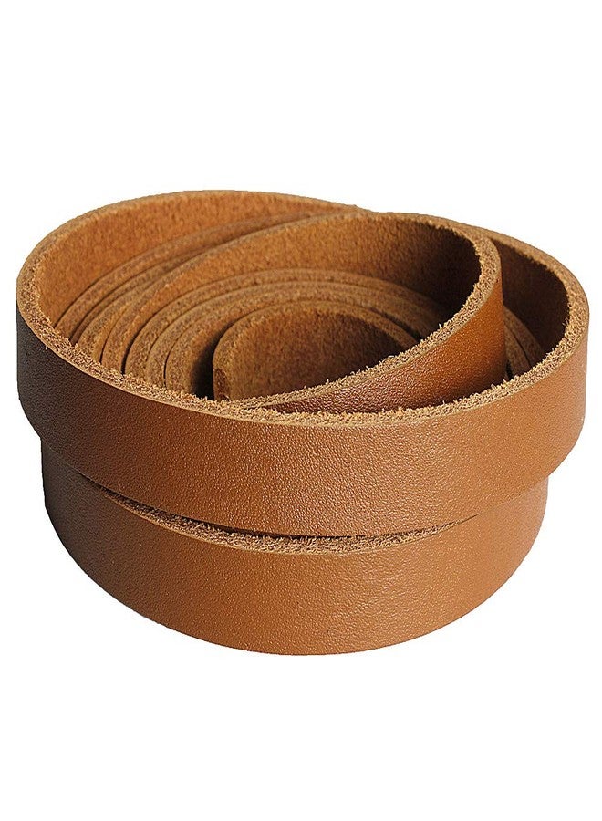 LolliBeads حزام لولي بيدز (TM) من الجلد الأصلي، عرض 1/2 بوصة وطول 72 بوصة، بني الجوز - Image 4
