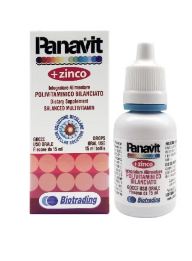 Biotrading Panavit + Zinc Multivitamin Drops 15Ml