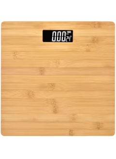 Iscale Wooden Body Weight Scale with Digital LCD & Temperature Sensor, 180Kg Max Capacity – Stylish & Durable Design for a Modern Home  - Image 1
