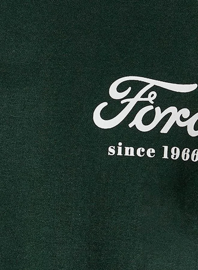 SP Characters Ford Mustang Regular Fit Crew Neck Short Sleeves Printed T-shirt