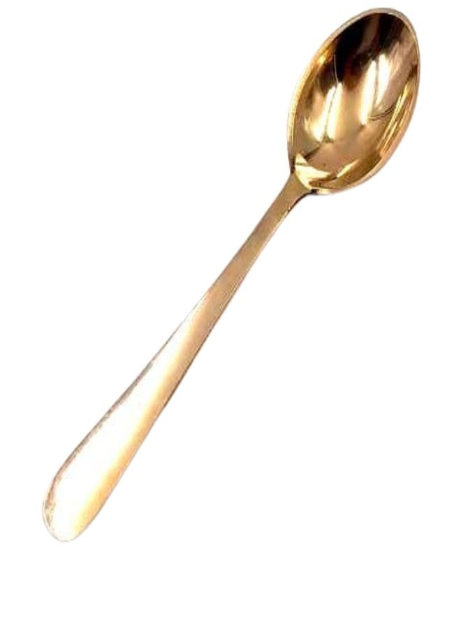 SHLINCO Decorative Brass Serving Spoon, Gold Finish