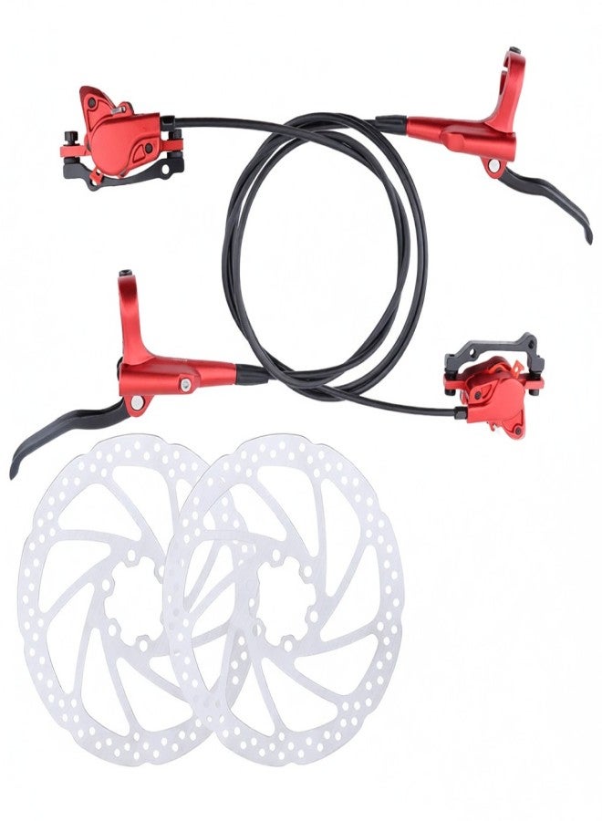 MEROCA Bike Oil Disc Brake MTB Hydraulic Disc Brake Kit Front Rear Bicycle Brake Calipers Clamps with 160mm Rotors for Mountain Bike - Image 1