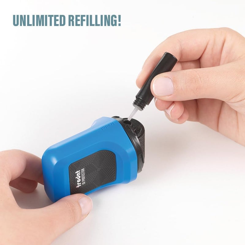 ترودات Trodat ID Protector Ink Roller – ختم واقي من سرقة الهوية، يشمل 3 أنواع من الحبر القابل لإعادة التعبئة - Image 4