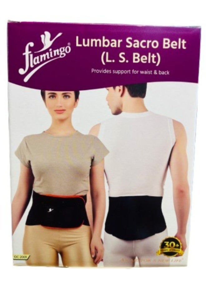 Flamingo Lumbar Sacro Belt (L.S. Belt) for Waist and Back Support, XXXL