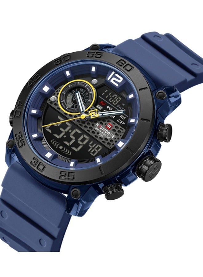 NAVIFORCE Men's Water Resistant Analog/Digital Luxury Sports Watch NF6104 - Image 2