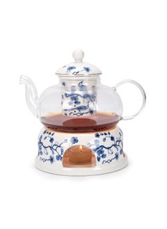 Glass Tea Pot With Warmer China Ceramic