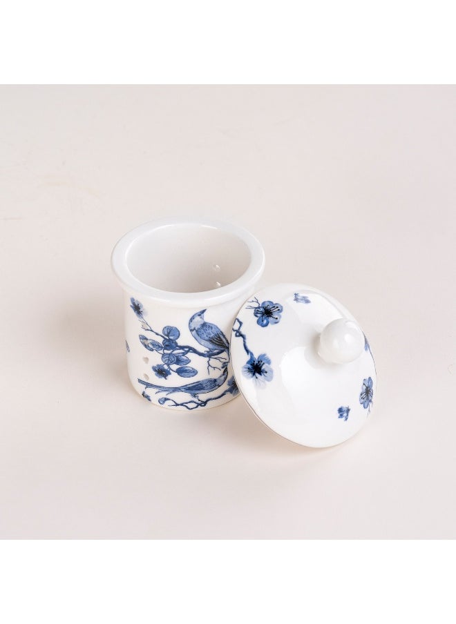 Dallaty - Glass Tea Pot With Warmer China Ceramic - Image 1