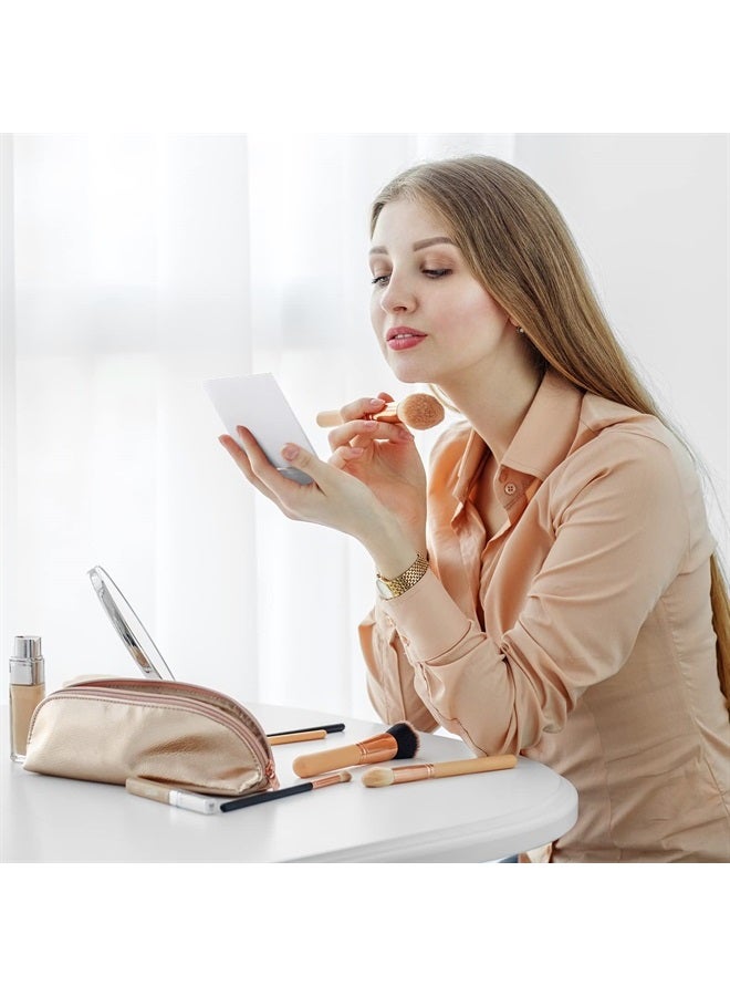 Queekay 32 قطعة 2 × 3 × 0.2 بوصة مرآة مكياج صغيرة قابلة للطي مرآة سفر محمولة مرآة قابلة للطي مرآة مستطيلة مرآة مدمجة مرآة قائمة للنساء والفتيات (أسود، أبيض) - Image 5
