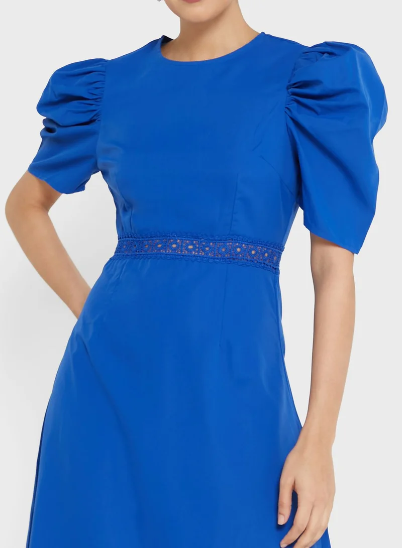 ELLA Puff Sleeve Dress