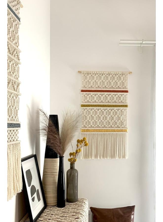 انتيكيانو مكرمية معلقة على الحائط، على الطراز البوهيمي - Image 2