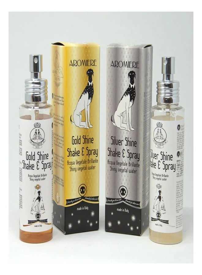 Aromiere Dog Gold Shine vegetable water with glitter Spray