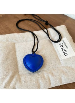 Cartoon Plush Cat Dog Glasses Case Magnetic Sweater Chain Necklace 50#Necklace-blue-love