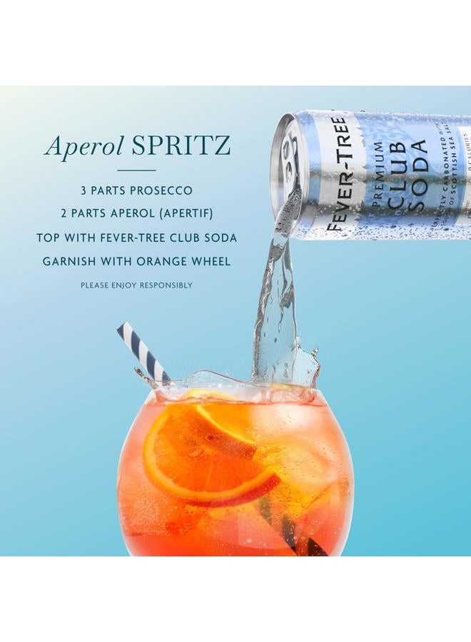 FEVER TREE Club Soda – Premium Zero Calorie Mixer for Cocktails and Mocktails, 5.1 fl oz Cans, Pack of 8 – Naturally Sourced, Non-GMO - Image 4