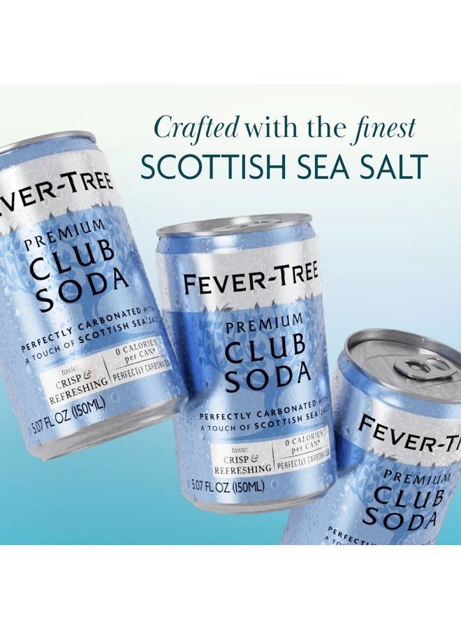 FEVER TREE Club Soda – Premium Zero Calorie Mixer for Cocktails and Mocktails, 5.1 fl oz Cans, Pack of 8 – Naturally Sourced, Non-GMO - Image 3