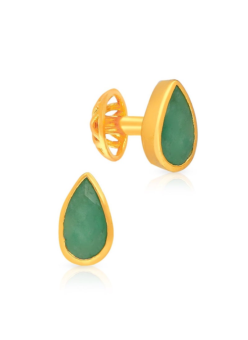 Malabar Gold and Diamonds 22 Carat 916 Purity Gemstone Earrings PGNKID009ER1_Y for Women  - Image 1