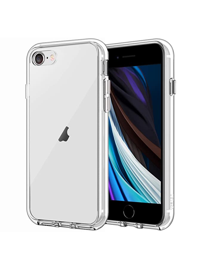 Jetech Case for iPhone SE 3/2 (2022/2020 Edition), iPhone 8 and iPhone 7, 4.7-Inch, Non-Yellowing Shockproof Phone Bumper Cover, Anti-Scratch Clear Back (Clear) - Image 1
