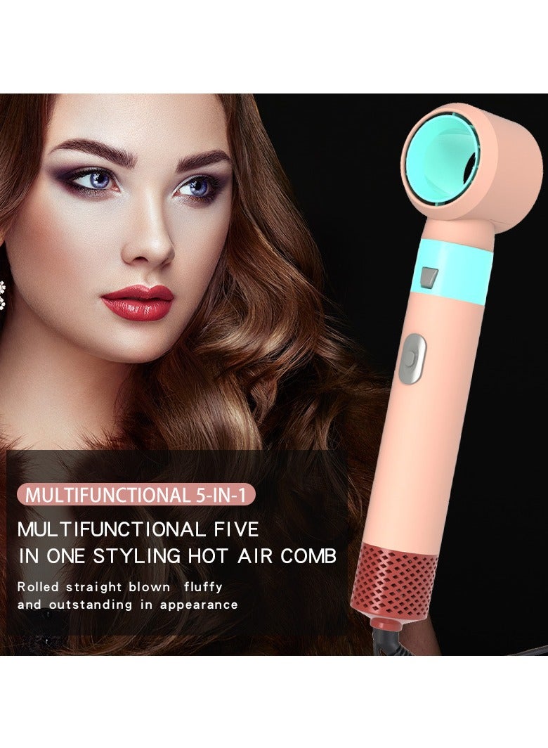 general Multi-functional 5-in-1 automatic hair suction curl comb Curl straight dual-purpose styling beauty electric hot air comb - Image 3