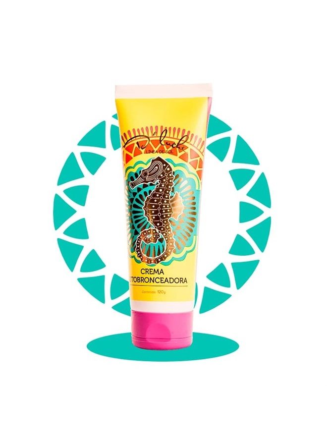 Self Tanner, Tanning Cream, Sunless Tanner, Enriched with Collagen & Vitamin E, Natural Looking, No Fake Tan Smell, No Stain, Cruelty & Paraben Free, 4.23 Oz