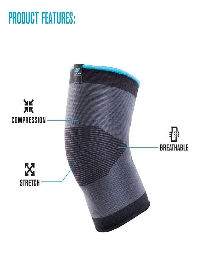 DonJoy Advantage Elastic Knee Sleeve for Sprains, Strains, Swelling, Soreness & Arthritis - Lightweight with Mild Compression for Wellness and Fitness Users, X-Large - Image 4