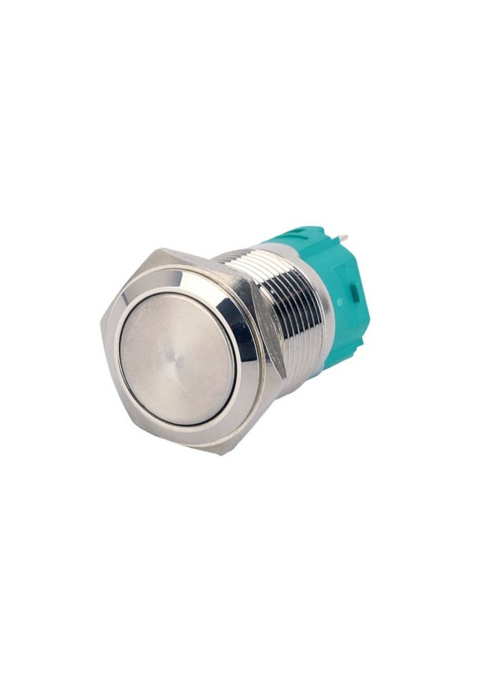 KNP KNP GQ22-F11-E-Z-J/S is a 12V metal push button switch with a white LED indicator designed for both aesthetic appeal and durability Its robust metal housing ensures long term reliability in various environments making it suitable for industrial automotive and electronic applications where a high quality visually appealing push button is required.  - Image 3