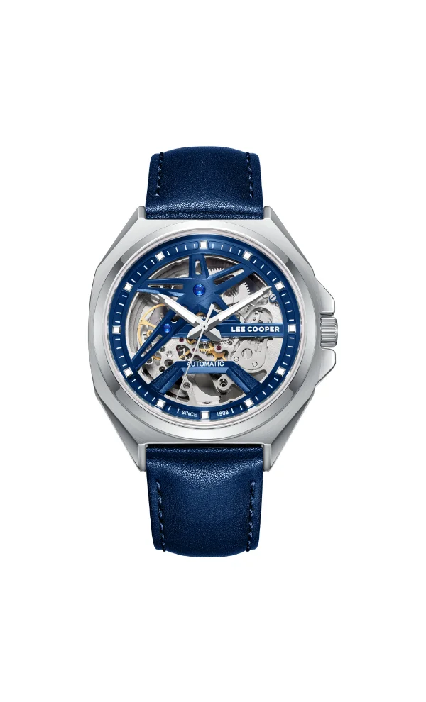 Lee Cooper Men's Leather Automatic Watch LC08103.399 - 44 mm