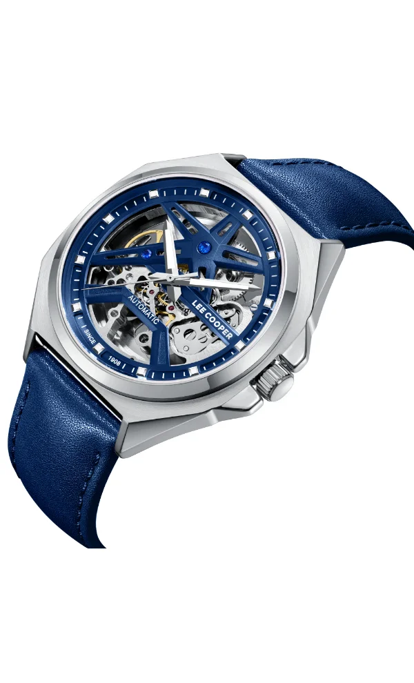 Lee Cooper Men's Leather Automatic Watch LC08103.399 - 44 mm