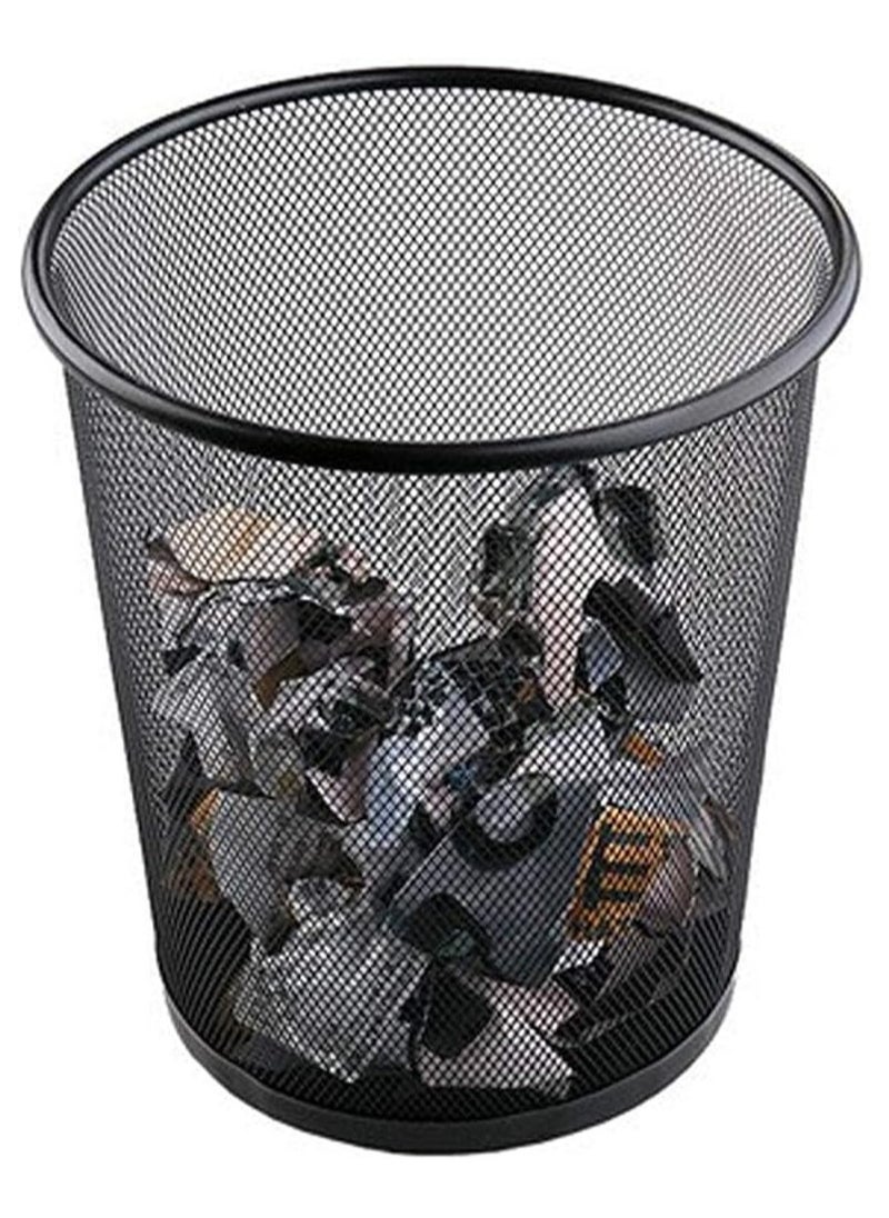 Eotia - 10L Mesh Waste Bin 24X26Cm Black 24X26cm - Image 1