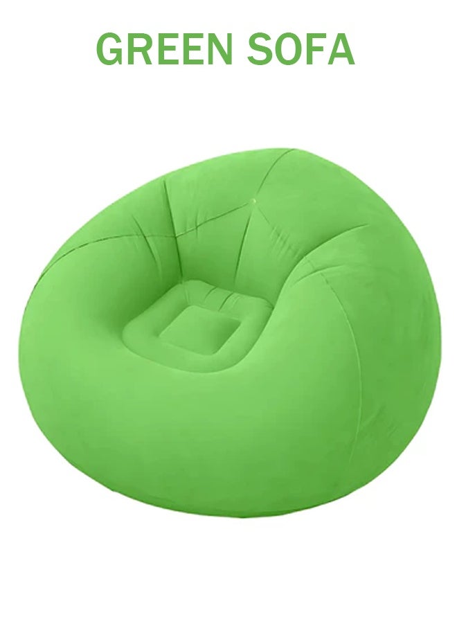 Flocking Inflatable Sofa,PVC Adult Spherical Sofa,Single Spherical Sofa,Washable and Foldable Ergonomic for Outdoor Use Suitable for Balcony Camping