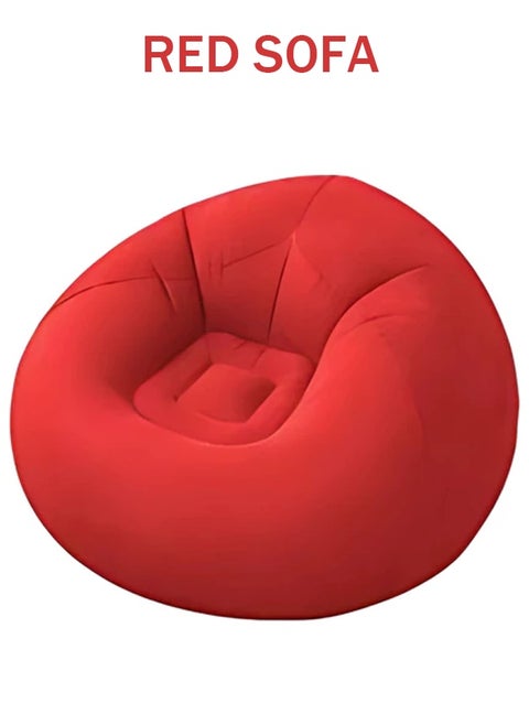 Flocking Inflatable Sofa,PVC Adult Spherical Sofa,Single Spherical Sofa,Washable and Foldable Ergonomic for Outdoor Use Suitable for Balcony Camping