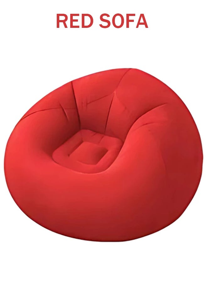 Flocking Inflatable Sofa,PVC Adult Spherical Sofa,Single Spherical Sofa,Washable and Foldable Ergonomic for Outdoor Use Suitable for Balcony Camping