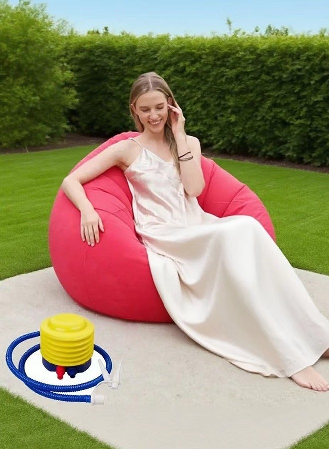 Generic Inflatable Bean Bag Chair Super soft, no padding Sofa Chair Furniture Accessories Washable, foldable, easy to carry, ergonomic, suitable for outdoor use Suitable for balcony camping  - Image 1