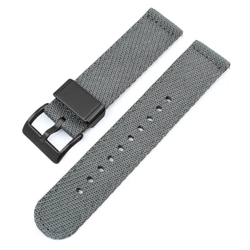 Bluejw Nylon Sport Watch Band with Black PVD Buckle, Compatible with Smart Watch Series 38mm 40mm 41mm 42mm 44mm 45mm, Replaceable Two-Piece Wrist Strap - Image 1