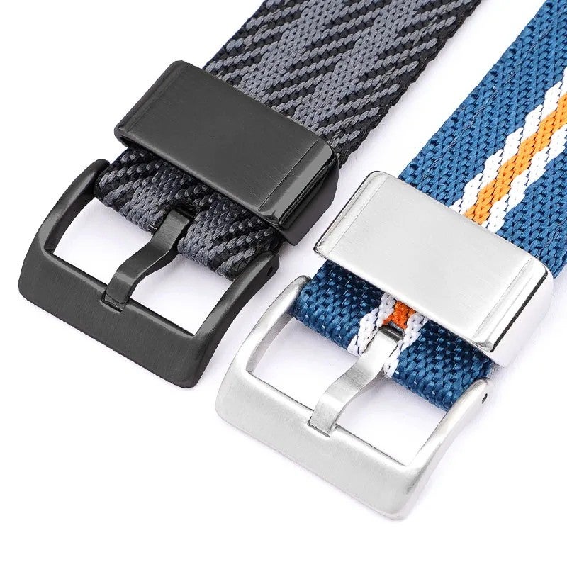 Bluejw Nylon Sport Watch Band with Black PVD Buckle, Compatible with Smart Watch Series 38mm 40mm 41mm 42mm 44mm 45mm, Replaceable Two-Piece Wrist Strap - Image 4