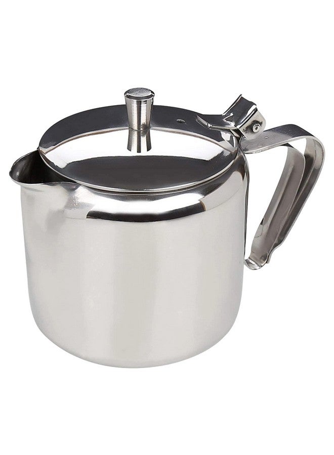 FINALITY غلاية شاي نهائية من الفولاذ المقاوم للصدأ مع مقبض - غلاية شاي وقهوة بسعة متوسطة - 450 مل لون فضي (عبوة من 1) - Image 1