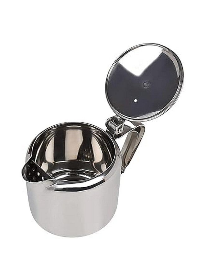 FINALITY غلاية شاي نهائية من الفولاذ المقاوم للصدأ مع مقبض - غلاية شاي وقهوة بسعة متوسطة - 450 مل لون فضي (عبوة من 1) - Image 3