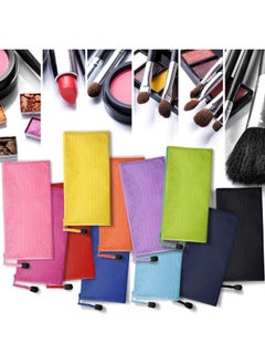 Jovitec JOVITEC 12 Pieces Zipper Pencil Pouch Pencil Bags Waterproof Bag for Cosmetic Makeup Office Supplies and Travel Accessories  - Image 4