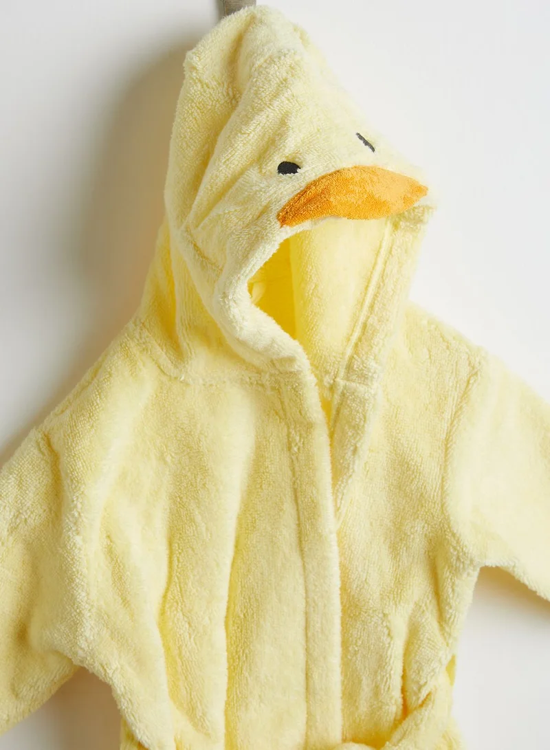 Marks & Spencer Kids Pure Cotton Duck Hooded Bathrobe